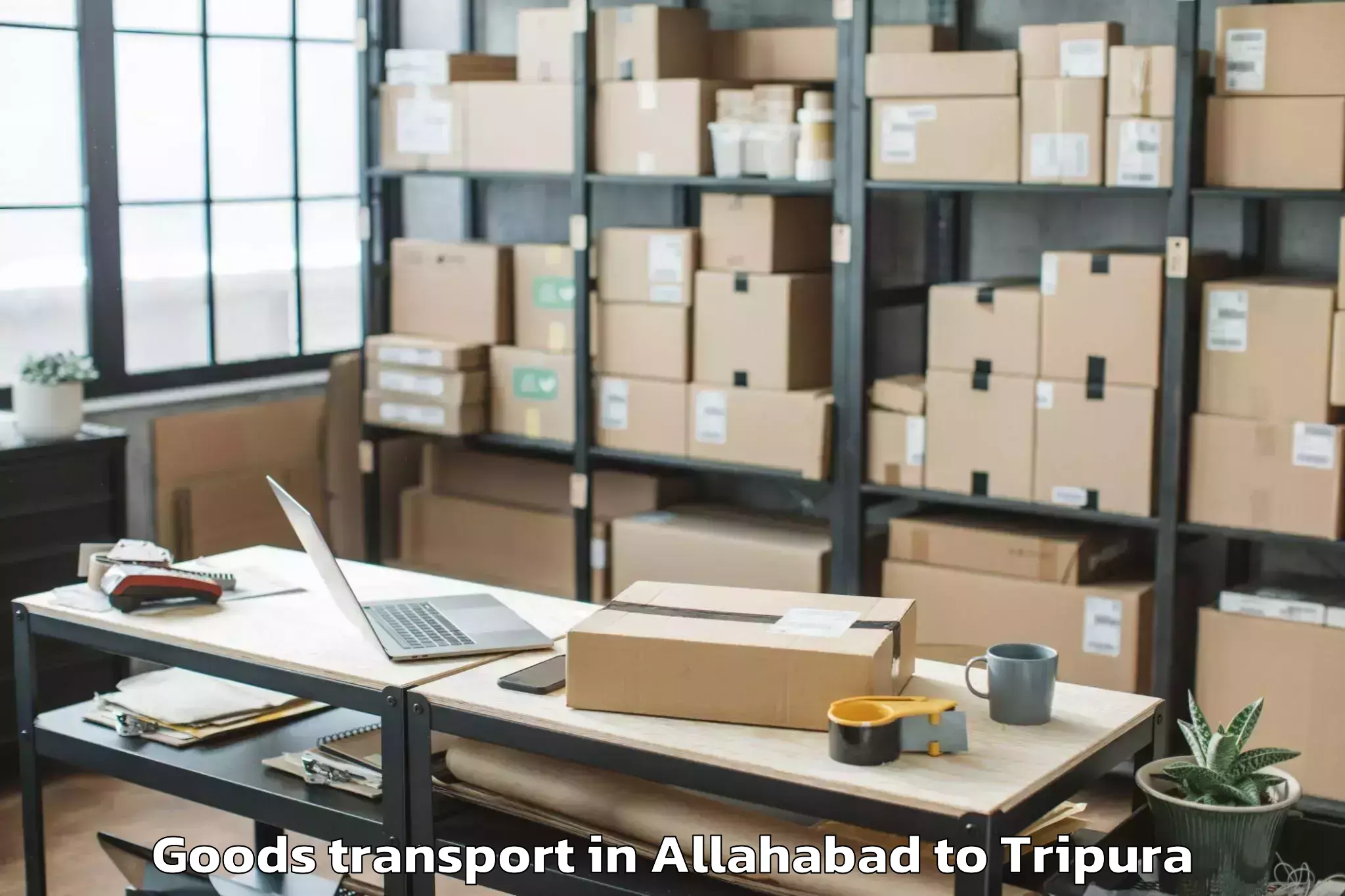 Allahabad to Jampuijala Goods Transport